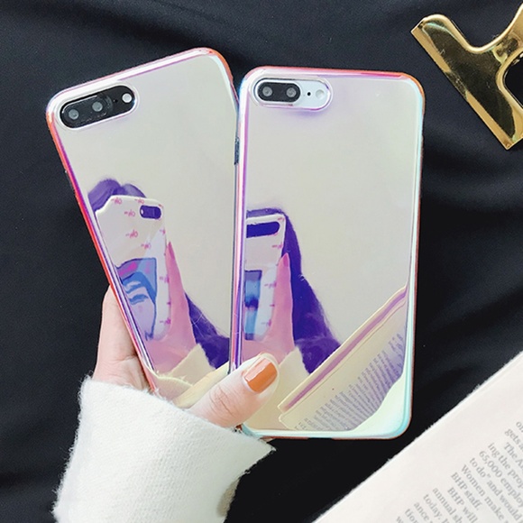 NEW iPhone X/XS/7/8/7+/8+ Laser Mirror Case - Picture 2 of 8